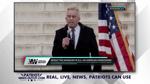 Robert F. Kennedy Jr. delivers an epic speech during the Defeat The Mandates Rally.