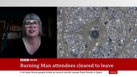 Burning Man- Huge queues as people leave festival - BBC News