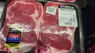 RED MEAT LOVER SHOPS FOR STEAK AT WAL-MART