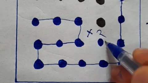 high I.q only connect all blue dots with 1line without putting down the pencil #art #shorts