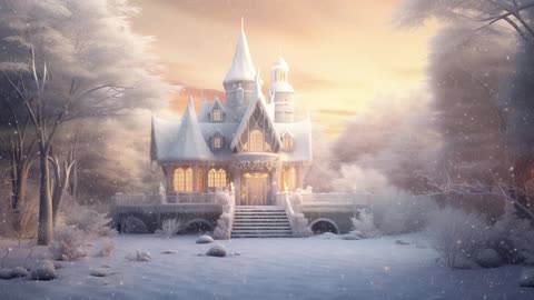 Christmas Music with Snowy Winter Wonderland Cozy Season Ambience