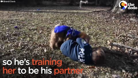 Boy Trains Pup To Be A 'Police Dog' | The Dodo