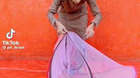 How to close a mosquito net