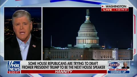 Hannity Discusses If Trump Will Be The Next House Speaker