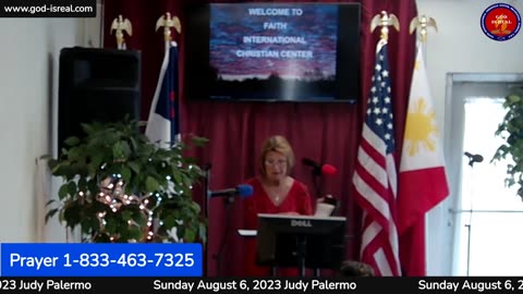 August 6, 2023 Sunday School with Evangelist Judy Palermo