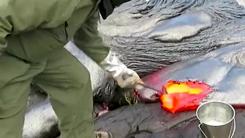Geologists Collect Lava and the End is Unexpected