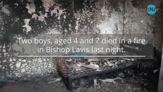 Two boys, aged 4 and 7 died in a fire in Bishop Lavis last night.