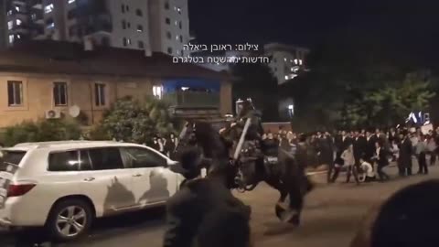 Chaos in Tel Aviv at the moment. Ultra-Orthodox Jews are now protesting against the Netanyahu regime