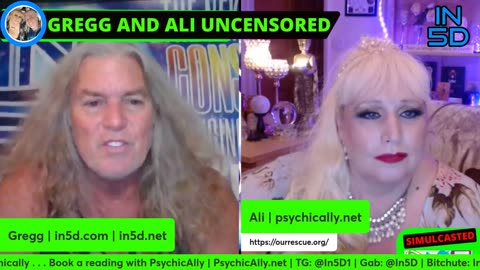 PsychicAlly and Gregg In5D LIVE and UNCENSORED #0025 Oct 3, 2023