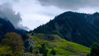 Beautiful nature river and mountains