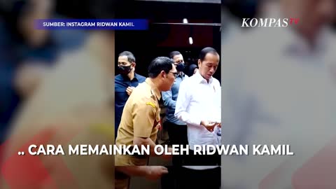 Momen Jokowi dan Ridwan Kamil Main Latto-latto di Subang