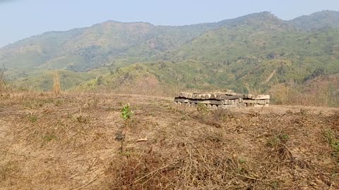 Wonderful view from train journey in Assam.