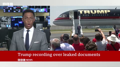 Donald Trump heard on tape discussing 'secret' documents - BBCNews