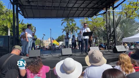 Manifestación en PR contra la vacunación obligatoria