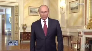 V. Putin speaks English