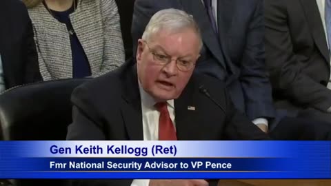 GEN.(RET) KELLOGG: IT'S THE "ACME OF PROFESSIONALISM" TO USE UKRAINE TO FIGHT RUSSIA