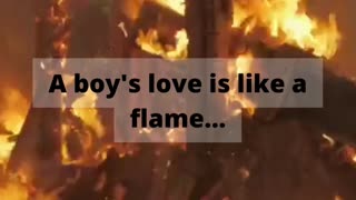 A boy's love is like a flame... #shorts #psychologyfacts #boysfact