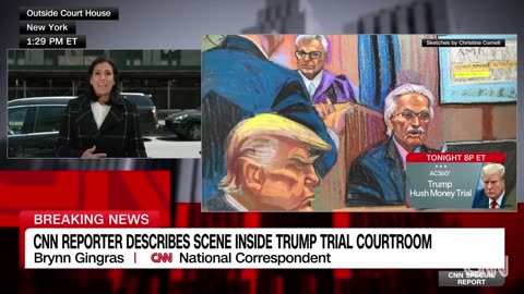 Reporter details moment that got a laugh from Trump in court