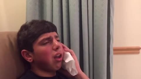 HILARIOUSLY FUNNY-KID THINKS HE LOSES TONGUE- Wisdom Teeth Removal