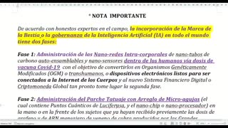 Nota Importante acerca de la Marca de la Bestia