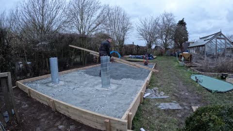 Building an observatory Part 2 - laying a concrete slab