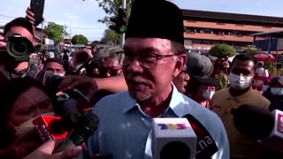 Malaysian opposition leader Anwar casts vote