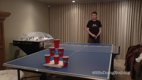Greatest beer pong trick shot you'll ever see?