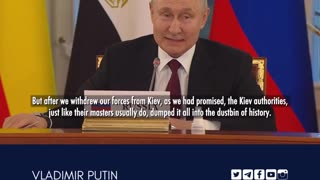 Putin reveals the truth about Ukraine peace talks