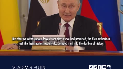 Putin reveals the truth about Ukraine peace talks