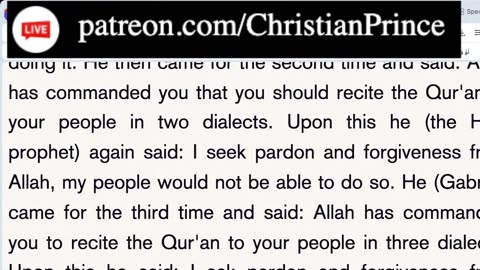 Christian Prince All your Quran is not even the index of the Bible