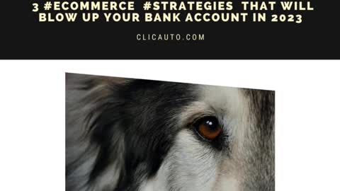 💲 3 #ecommerce #strategies THAT WILL BLOW UP YOUR BANK ACCOUNT IN 2023