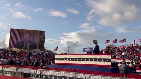 Trump mocks Biden with video reel during Rubio rally in Miami