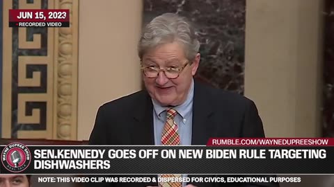 Sen. John Kennedy slams new Biden rule targeting dishwashers as a washout