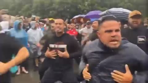 Patriotic Maori Warriors Perform The Haka To Declare War On Covid-Tyranny