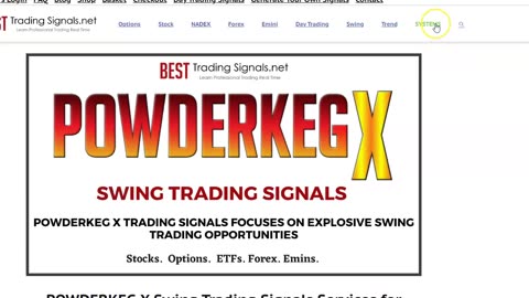 POWDERKEG X Options Swing Trading Signals Service