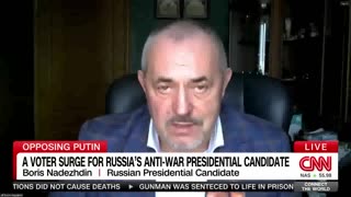CNN interviews Russian Presidential candidate Boris Nadezhdin 26 Jan 24