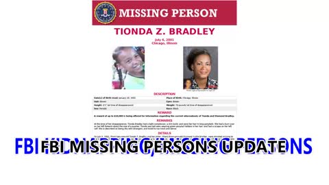 FBI LATEST MISSING PERSONS UPDATE