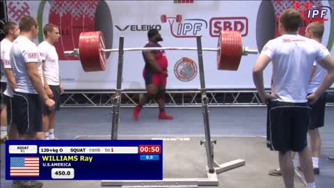 Ray Williams - 1090kg 1st Place 120+kg