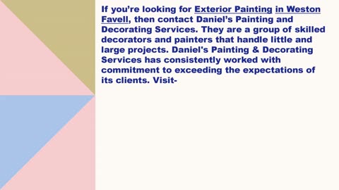 Best Exterior Painting in Weston Favell