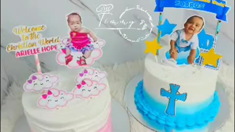 Twins Christening Cake Decorating - Babies!!!