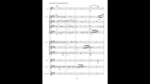 Gabriel Fauré – Pastorale, Op. 112, No. 4 (Saxophone Choir + Flute)