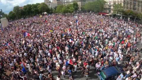 French Protests Against Vaccine Passports, Vaccine Mandates