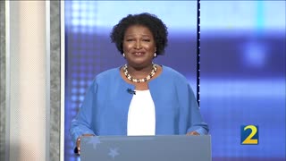 Stacey Abrams falsely claims, “I did not say and nor do I believe in defunding the police.”