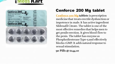 Cenforce 50 mg tablet