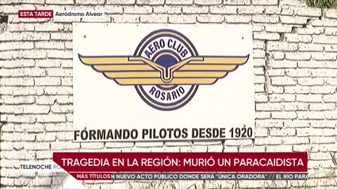 Murió un paracaidista de 64 años que saltó al vacío y no pudo abrir su equipo