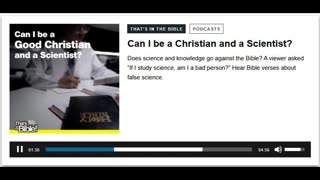 Can I be a Christian and a Scientist?