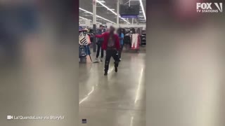 US Veteran takes down knife-wielding man in Walmart