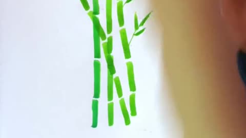Easy Bamboo tree drawing
