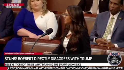 Lawmakers Stunned When Lauren Boebert Directly Disagrees With Trump On House Floor