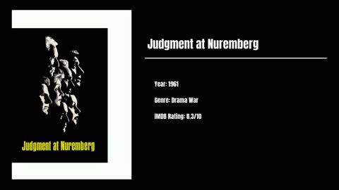 Best Movies To Watch #84 - Judgment at Nuremberg